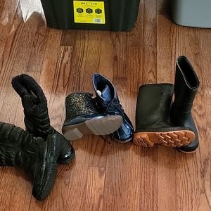 3 pairs of boots. If only I could wear them.